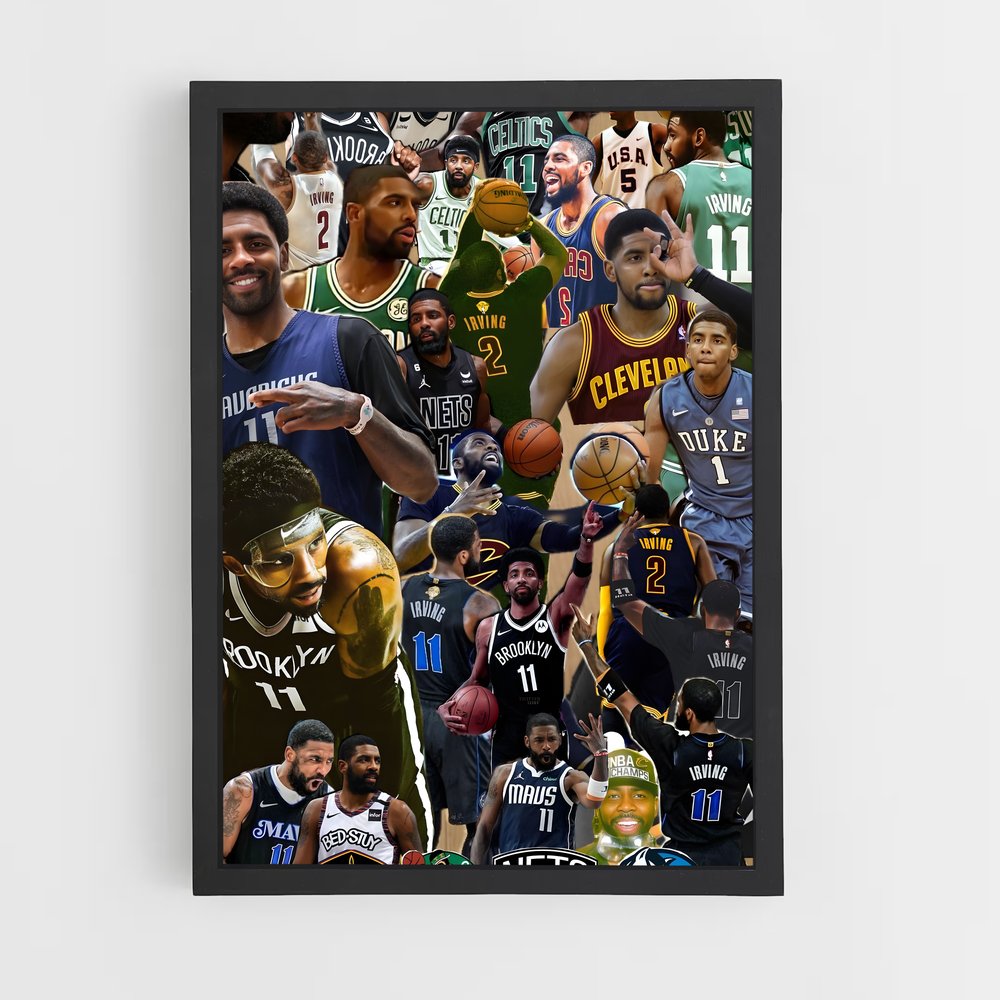 Poster Kyrie en Action – affiche Basketball (vue 2)